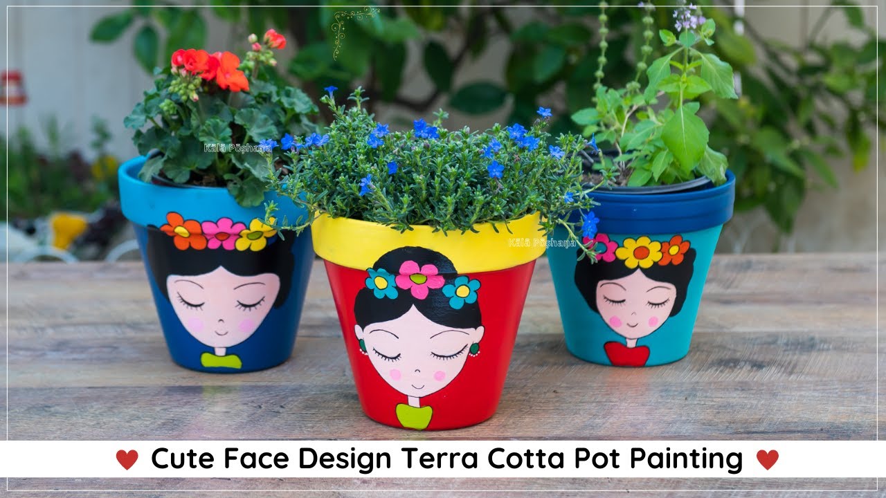 Spring is almost here so are Terracotta pots, DIY Cute face planters Budget-friendly Pots for garden