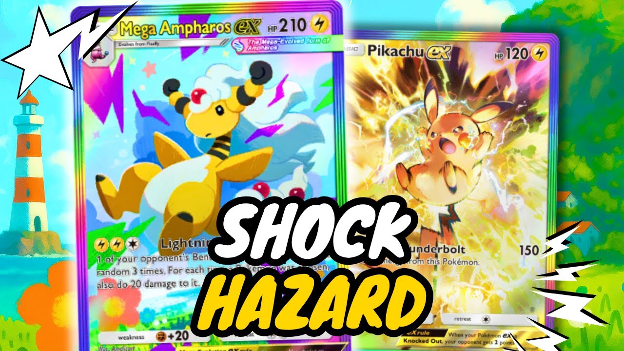 ⚠️ЭКСТРЕМАЛЬНОЕ НАПРЯЖЕНИЕ⚠️ ЛУЧШАЯ электрическая колода! | Колода Mega Ampharos ex и Pikachu ex ...