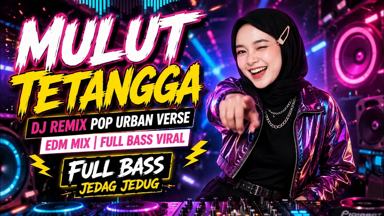MULUT TETANGGA-DJ REMIX POP URBAN VERSE,EDM MIX, FULL BASS VIRAL