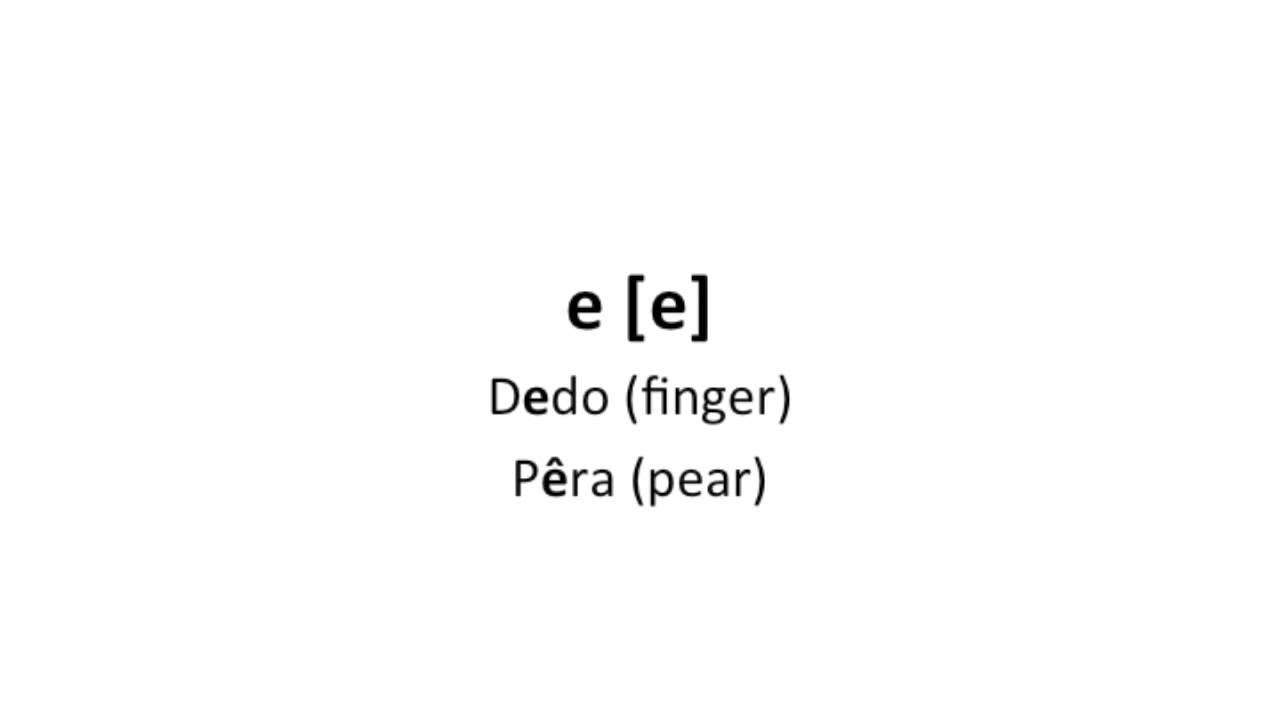 European Portuguese Classes - pronunciation. Vowels. Part I