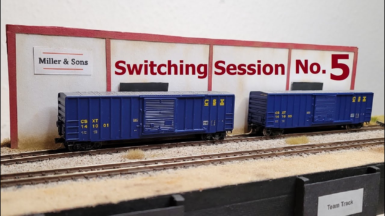 Switching Session No. 5 on the Springfield & Western (N scale switching layout)