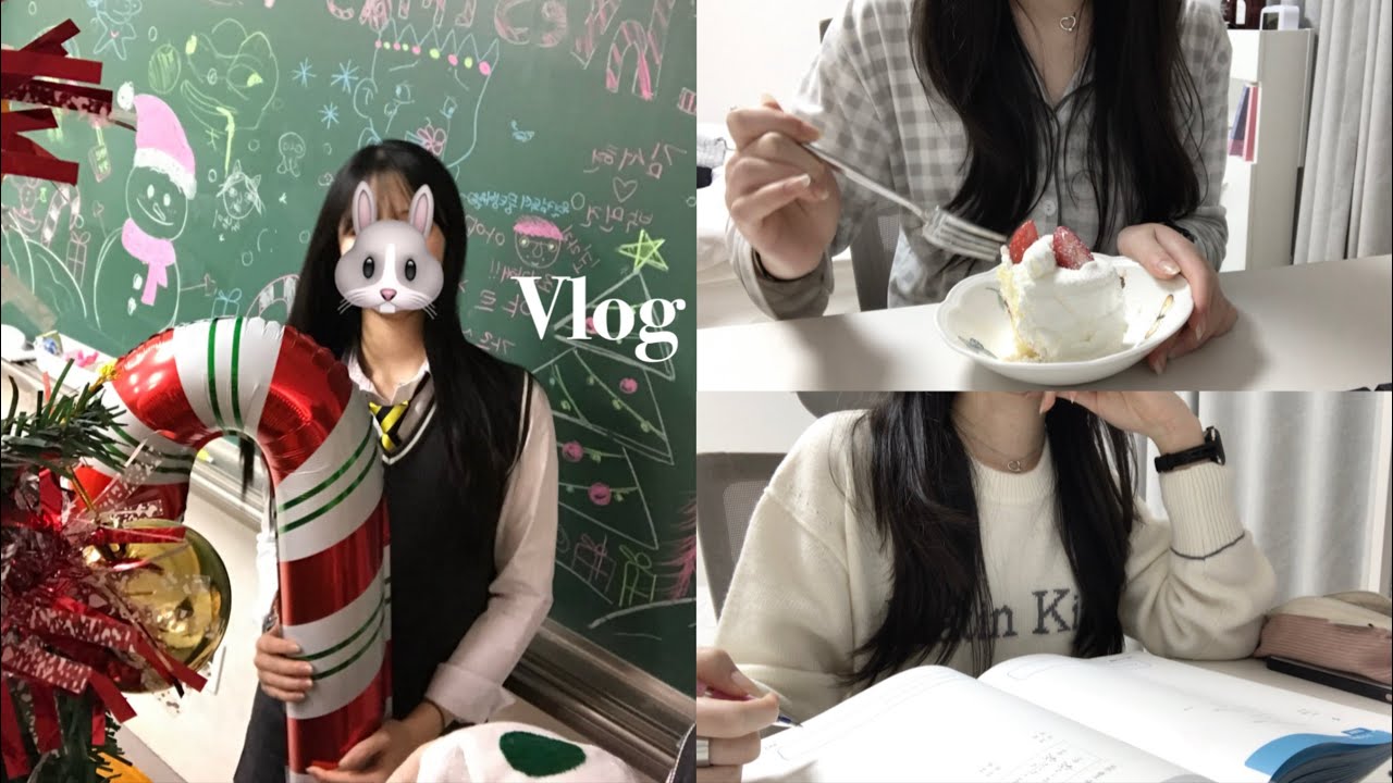 [Vlog] 잘가 2025🌪️/고2 연말 브이로그/크리스마스 브이로그🎅🏻/학교 축제 브이로그/신년 다이어리•공부•문제집 언박싱•학교 축제 ❤️ | 류희진