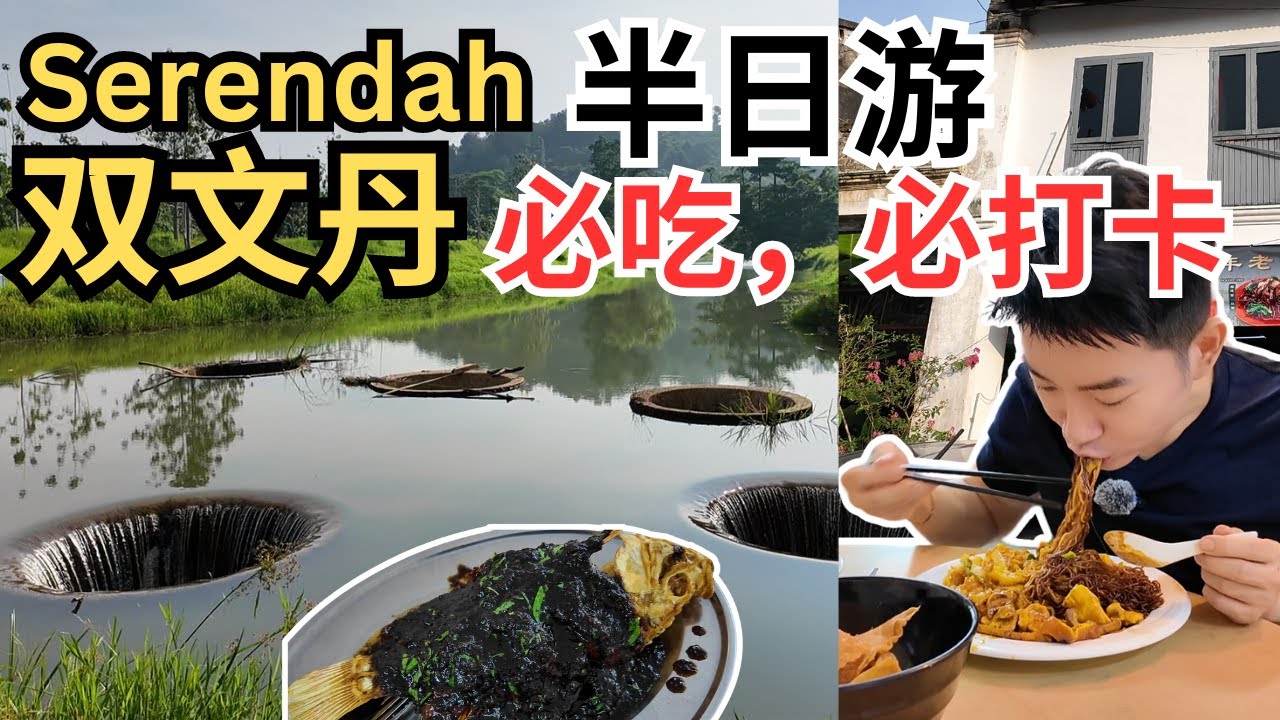 [Serendah 双文丹半日游必吃，必打卡] 便宜到哭云吞面，排队椰浆糕，百年历史手工面，天花板泰餐，到七仙井寻找仙女姐姐！Exploring Serendah for FOOD & FUN!