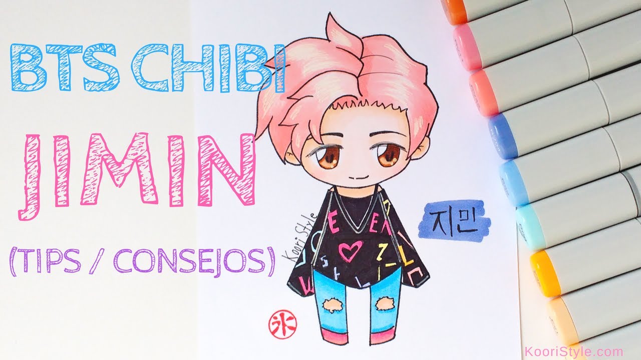 【BTS CHIBI】 Dibujando A JIMIN + Consejos ♥! (ENG/ESP)