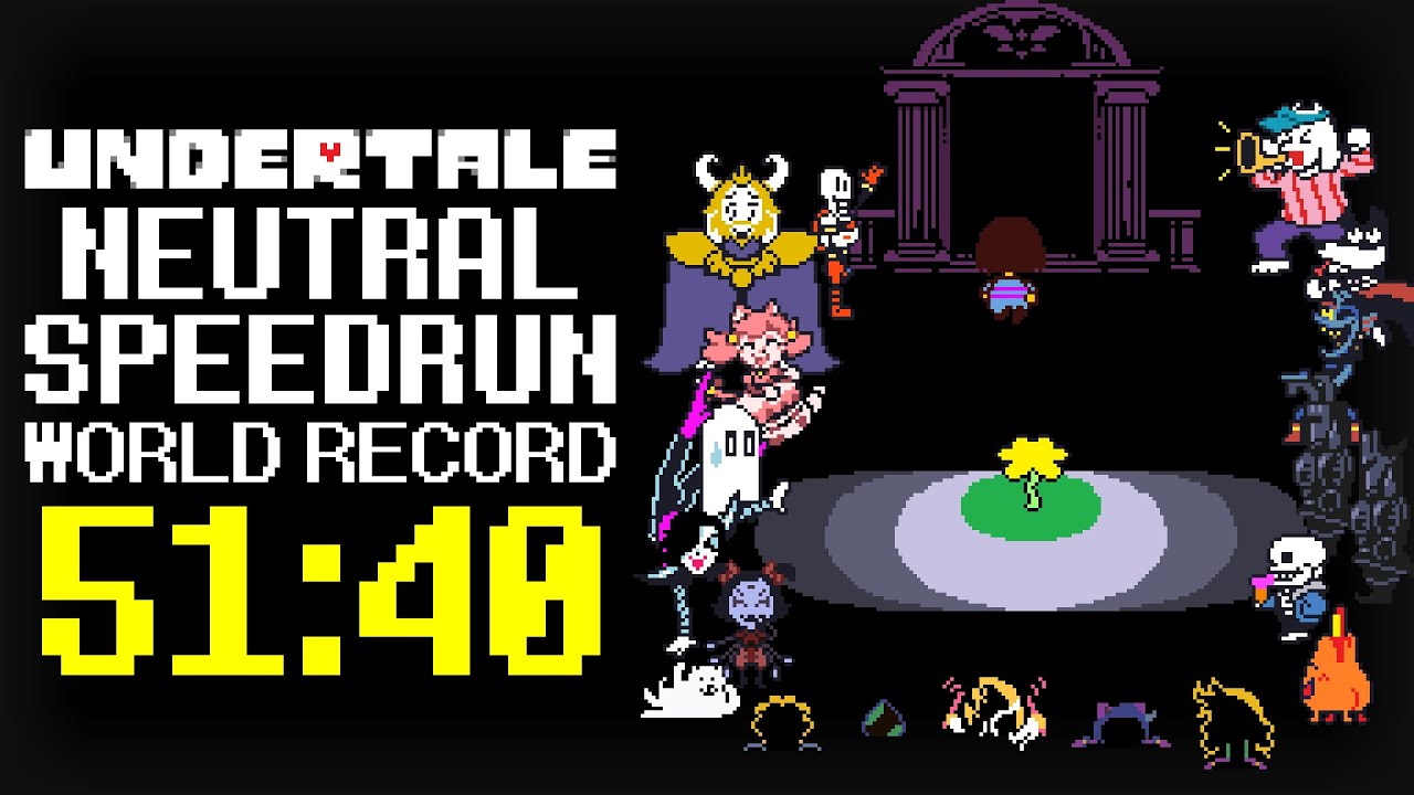 Undertale Neutral Speedrun FORMER WORLD RECORD - 51:40