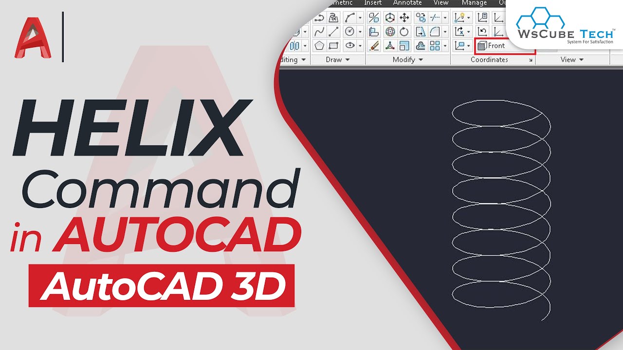 How to Use Helix  Command in AutoCAD 3D | Learn How to Make a Helix in AutoCAD