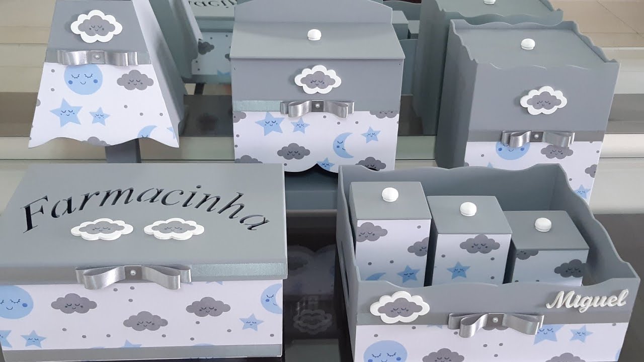 KIT DE MATERNIDADE | decorando o abajur #mdf #mdfpersonalizado #rharalembrancas