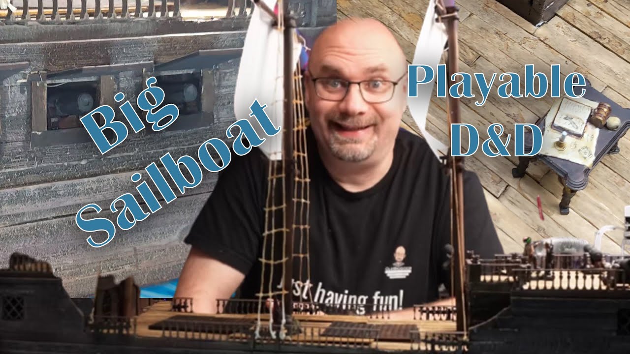 3 Deck Sailboat - Fully playable for D&D or other TTRPG
