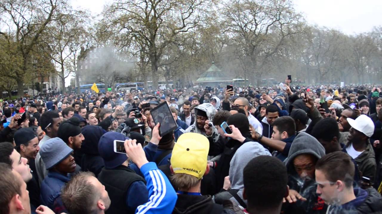 420 Pro Cannabis Rally In Hyde Park London