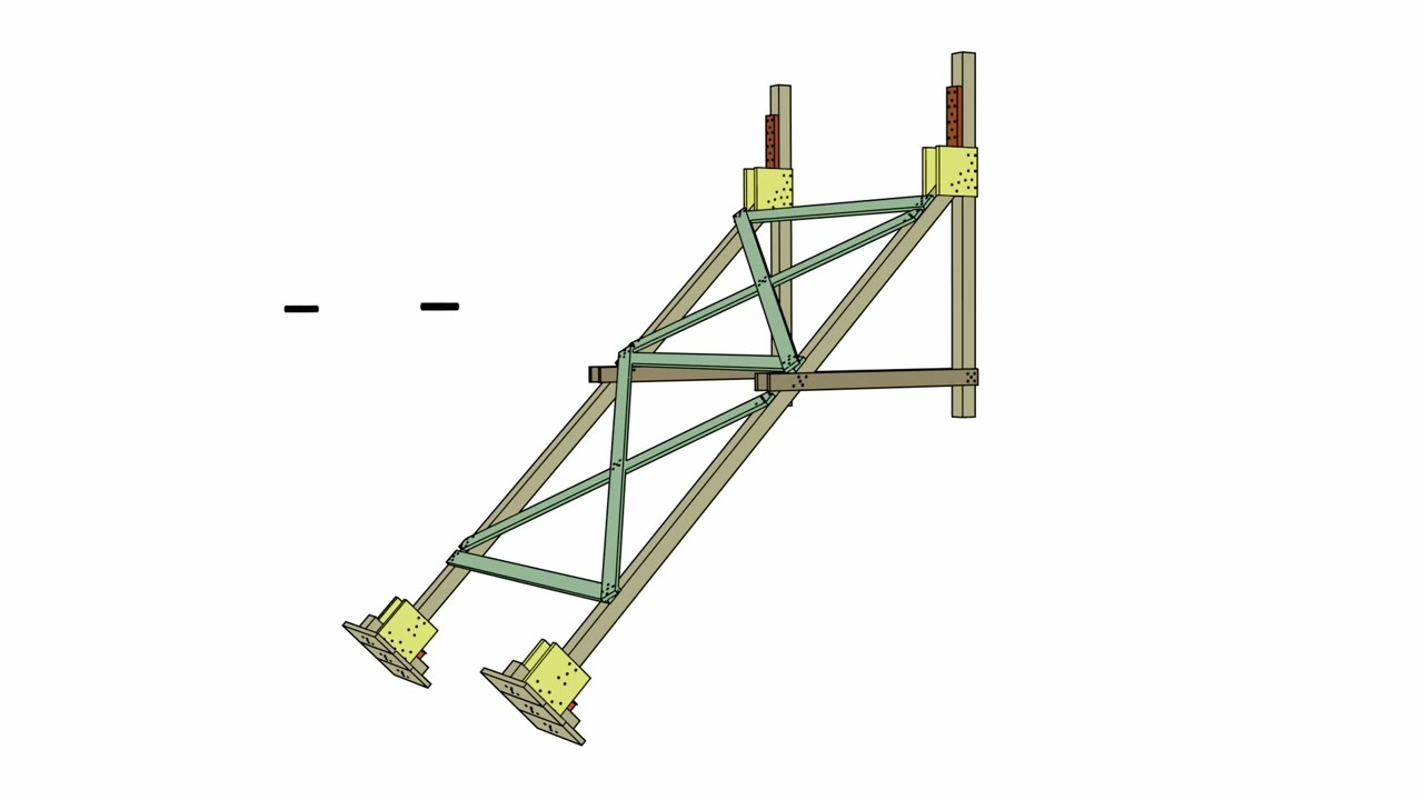 11. ŠIKMÁ VZPĚRA/RAKER – LETMÝ, postup instalace sestavy
