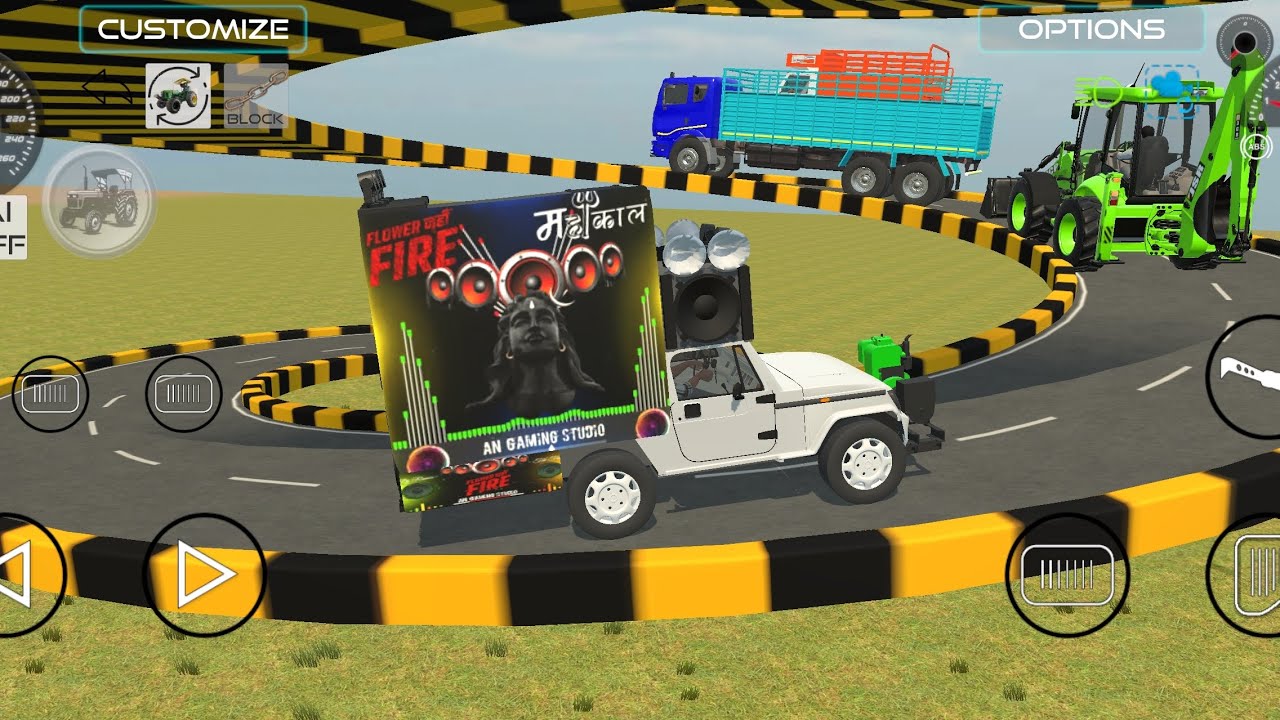 Indian vehicles simulator mai track mai picap ko dal diya \ gaming station 08 