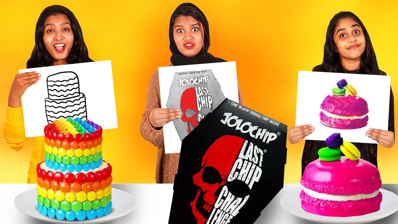 DRAW AND EAT CHALLENGE 🤩| ഇഞ്ചോടിഞ്ച് പോരാട്ടം 😂| SURPRISE GIFT🔥FOR WINNER | PULLOTHI