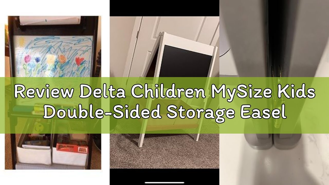 Review Delta Children MySize Kids Double-Sided Storage Easel -Ideal for Arts & Crafts, Drawing, Home