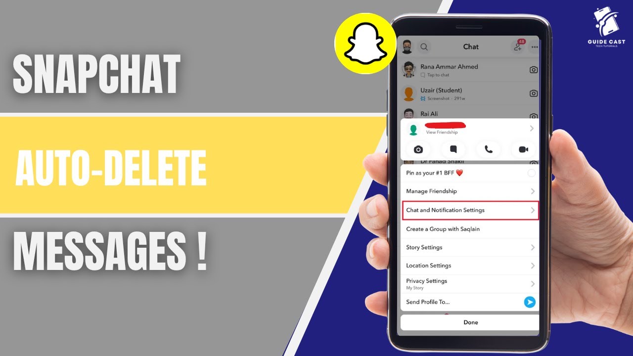 How To Set Up Snapchat To Delete Messages (2025) | Auto-Delete Chats & Manage Conversations