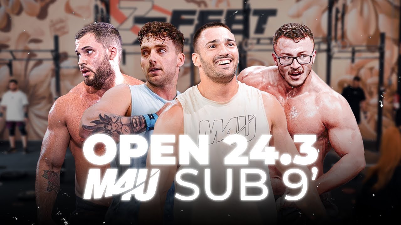 24.3 OPEN Crossfit (8min***s)🔥Bryan Hernandez vs Txete vs Xavi Marco vs Marc Carmona