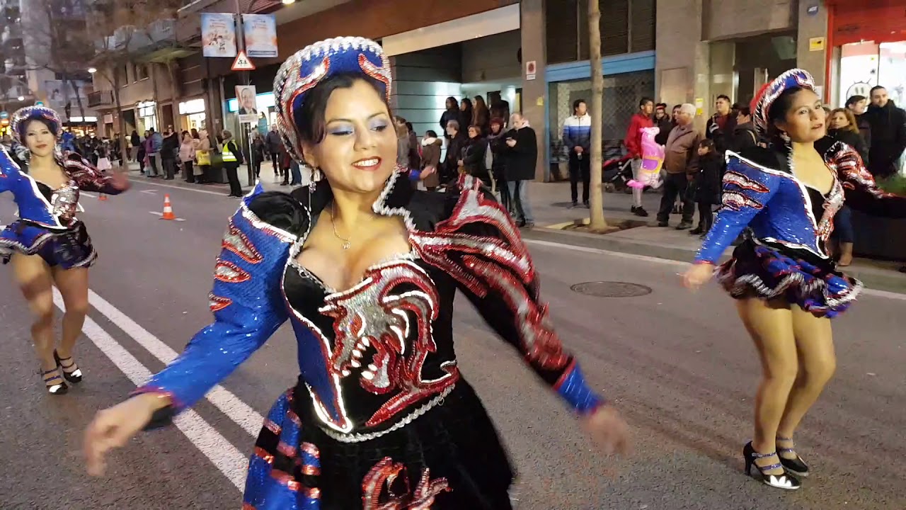 Carnaval sants 2018, la fraternidad Barcelona (bolivia)