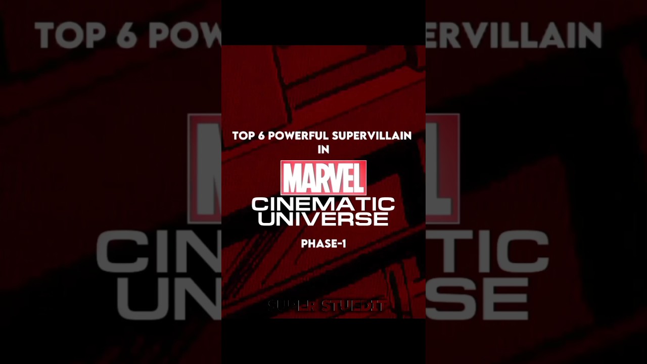 TOP 6 POWERFUL SUPERVILLAINS IN (MCU) PHASE-1 #marvel#edit#mcu#redskull#loki#abomination#laufey#top6