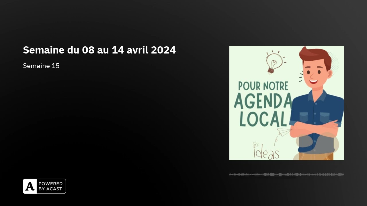 Semaine du 08 au 14 avril 2024