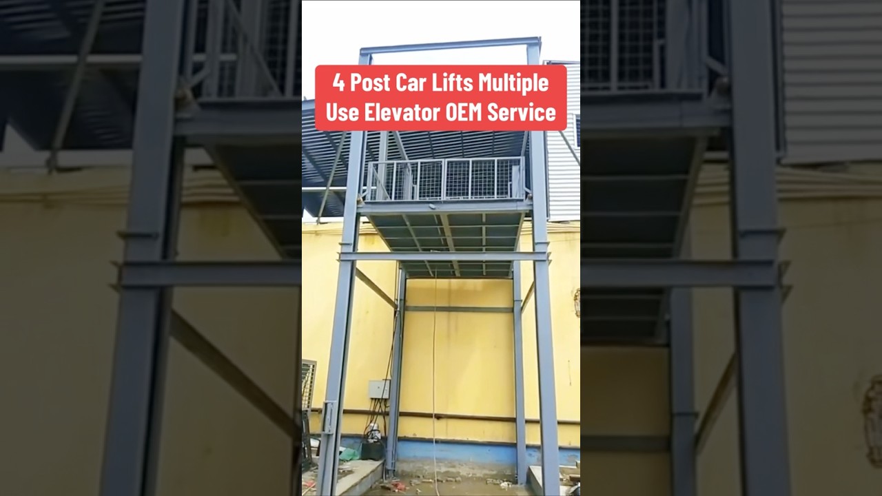 #4 Post Car Lifts#Multiple Use Elevator #carlift #carelevator #house apartment garage elevator
