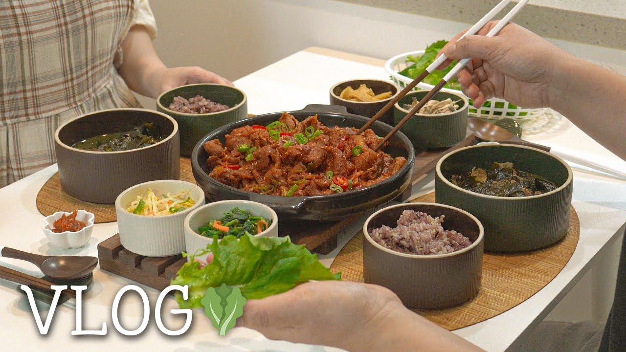ENG | 평범하지만 가장 맛있는 집밥 레시피🍳 아끼는 주방용품 추천, 입문용 스텐팬(소고기미역국, 제육볶음, 김치우동, 삼겹살김밥)