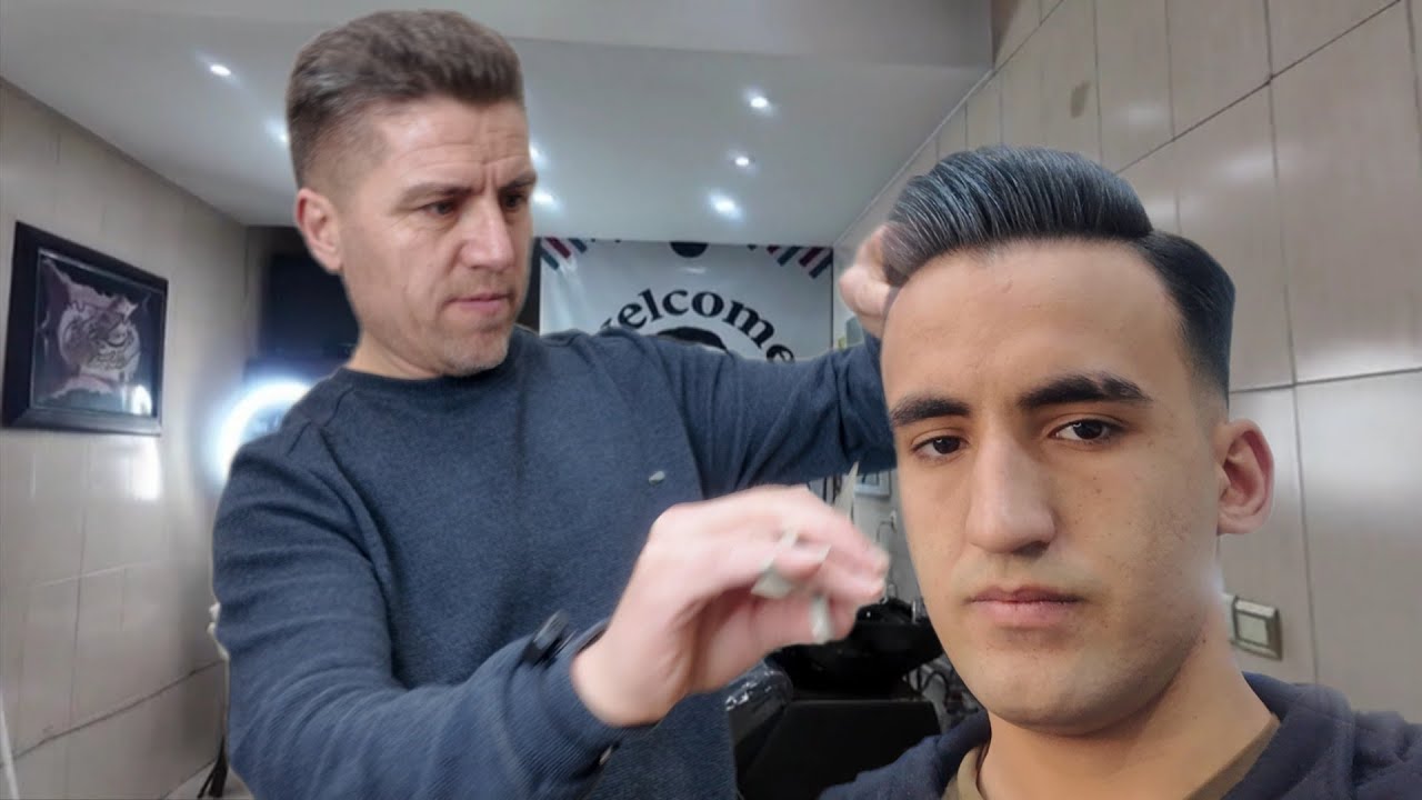 Super Relaxing [ASMR] Haircut💈Old School Barber Full Service + Beard Trim