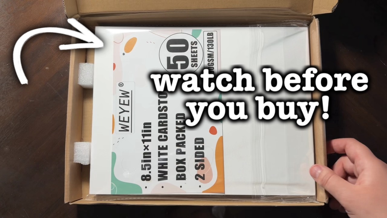 Bleed-through Test + Honest Opinion on the WEYEW White Cardstock