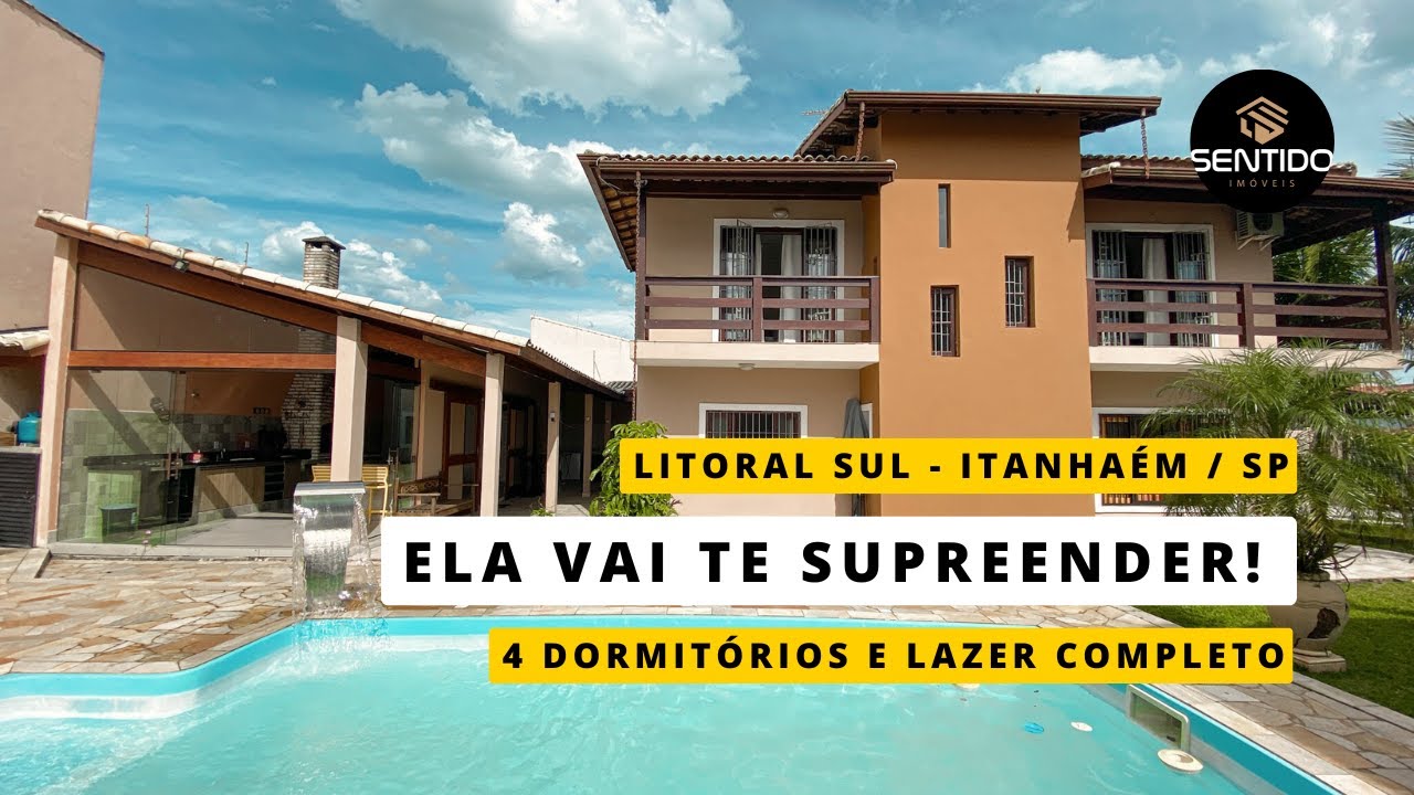 SURPREENDENTE SOBRADO à venda em ITANHAÉM / SP