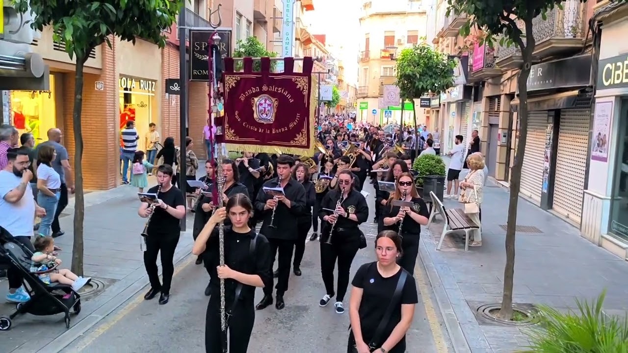 Banda Cabecera Buena Muerte - Adagio Albinoni (Procesión María Auxiliadora). Linares 2025.