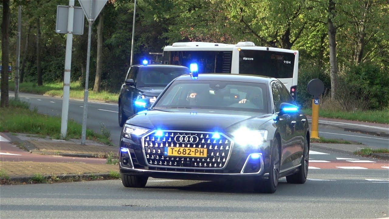 [4K] PRIO1 Nieuwste AUDI A8 Van het BOT naar de Bunker in Osdorp en meer #Marengoproces
