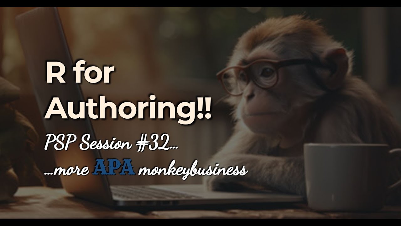 R for Authoring!! (OOH LiveStream #32 - apaquarto implementation)