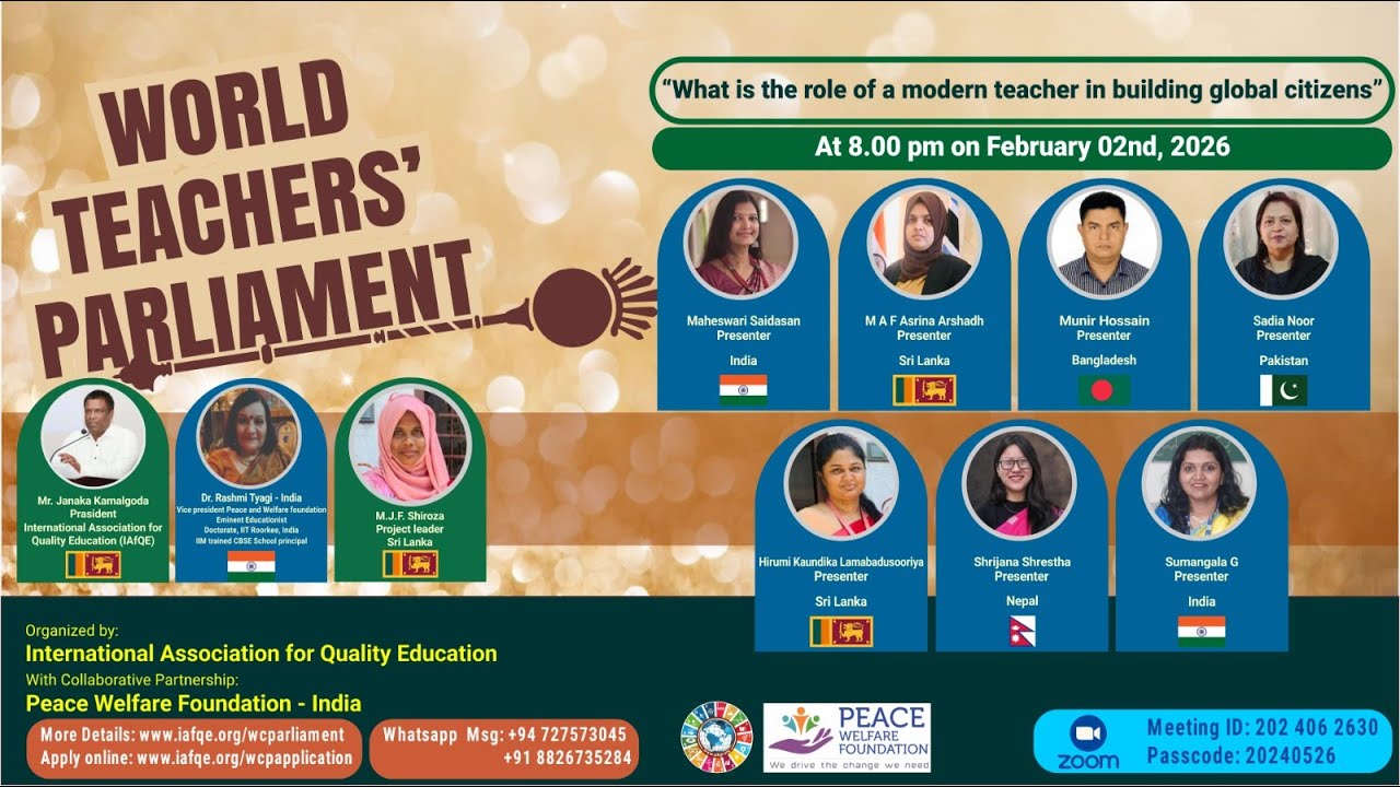 WTP 2026Jan2   What is the role of a modern teacher in building global citizens