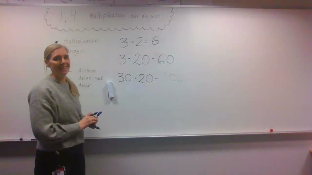 Multiplikation och division med 10, 100, 1000
