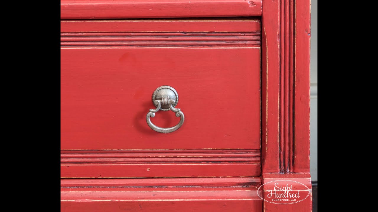 Finishing Touches on the Red Dresser