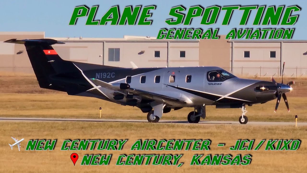 Airport Plane Spotting | General Aviation Aircraft | New Century AirCenter (JCI/KIXD)