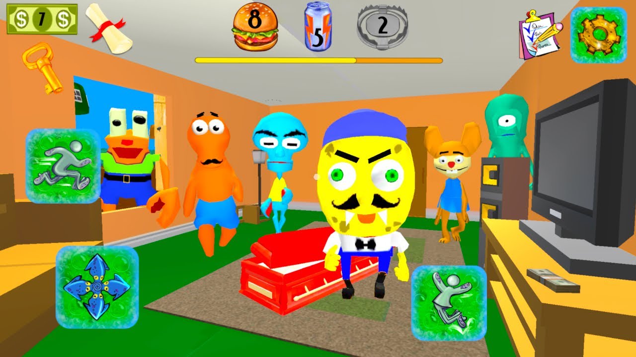 ПРОХОЖУ СПАНЧ БОБ СОСЕДЕЙ обновленная Игра СПАНЧ боб ДЕЛАЮ КОНЦОВКУ - Sponge Neighbor 3D