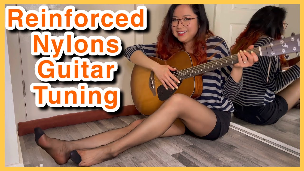 Guitar Journey Ep 3 - Tuning YAMAHA FS800 Acoustic Guitar in  Reinforced Toes Nylons Tights