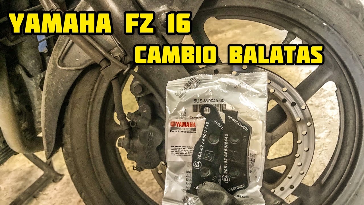 ¿Como se cambian las pastillas FZ16?