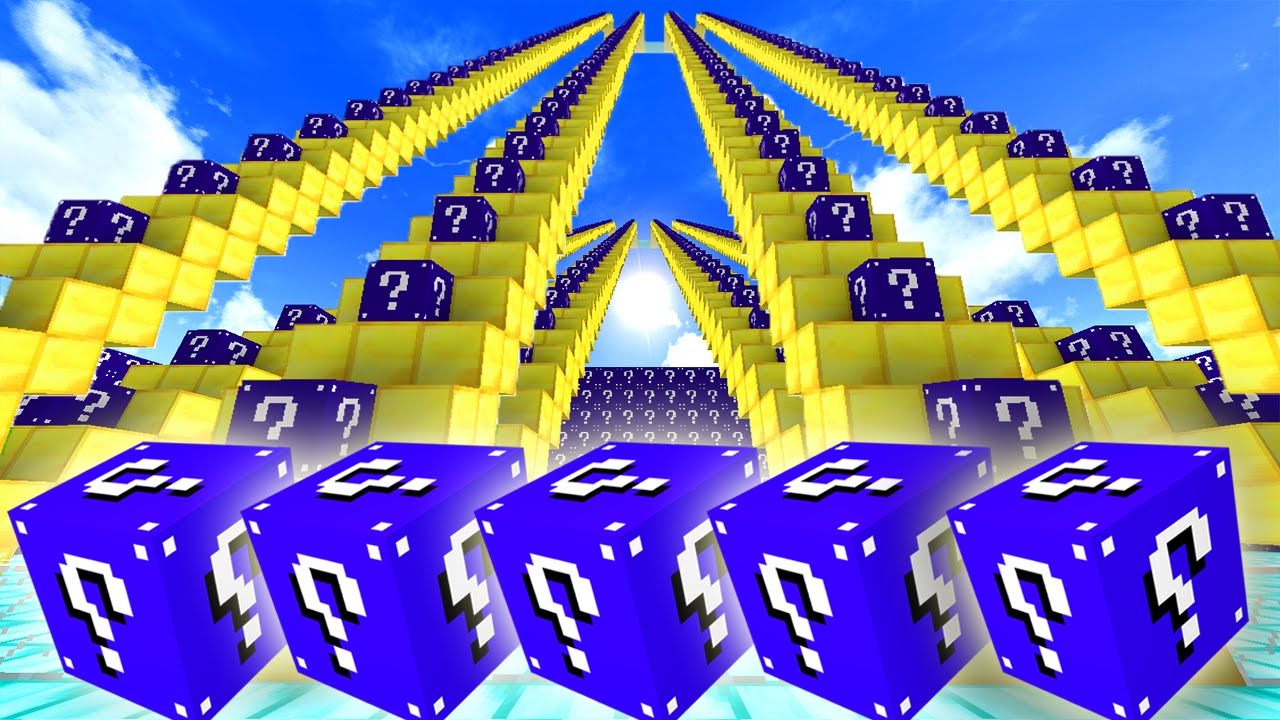 Minecraft BLUE LUCKY BLOCK STAIRCASE 1v1 w/Vikkstar (Minecraft Lucky Block Mod)