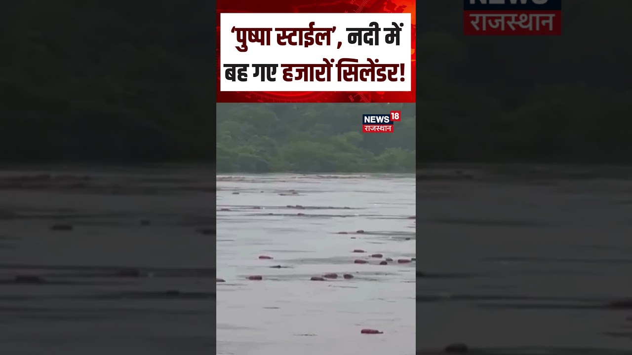 Viral Video: नदी में बहते दिखे हजारों LPG सिलेंडर | Maharashtra News | Viral N18S |LPG Gas Cylinder