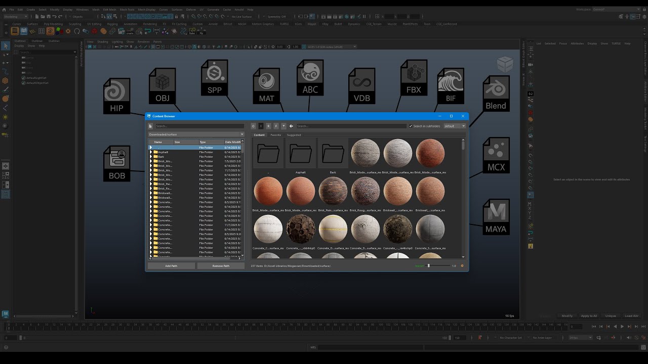 The New Content Browser for Maya X - Sneak Peek
