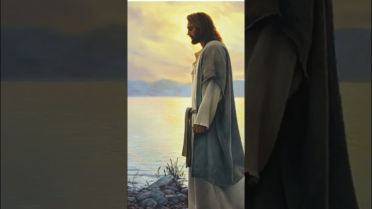 Jesus in the Ocean with pure love kindness joy and happiness with gentle Jesus I trust in you 💖🙏✝️