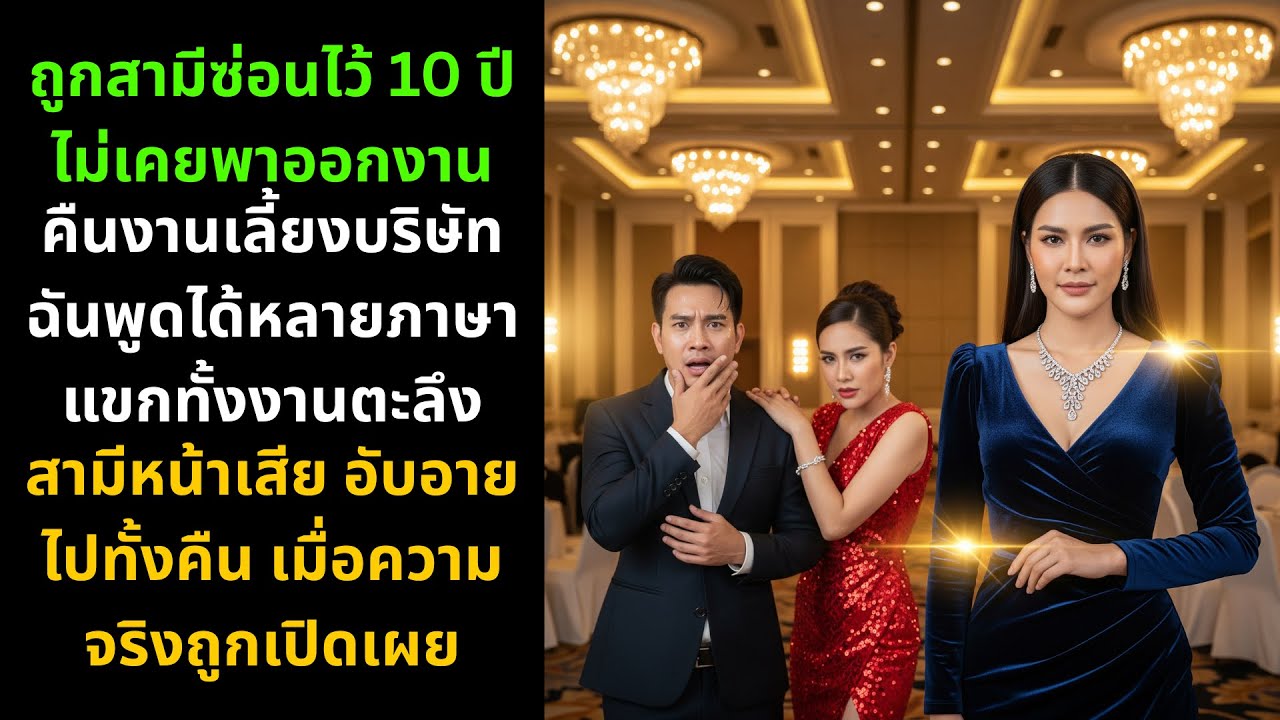ถูกซ่อน 10 ปี สามีไม่เคยพาออกงาน | แต่คืนเดียวฉันพูด 5 ภาษา จนเขาอับอายทั้งงานเลี้ยงบริษัท 😱🔥