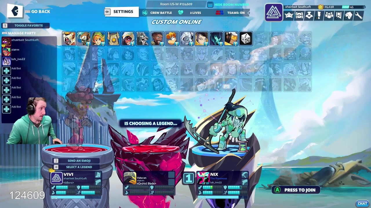 Mega Casual Brawlhalla Session to get out of 1v1 Silver! | Jan 2026 | @xhairbait Gaming