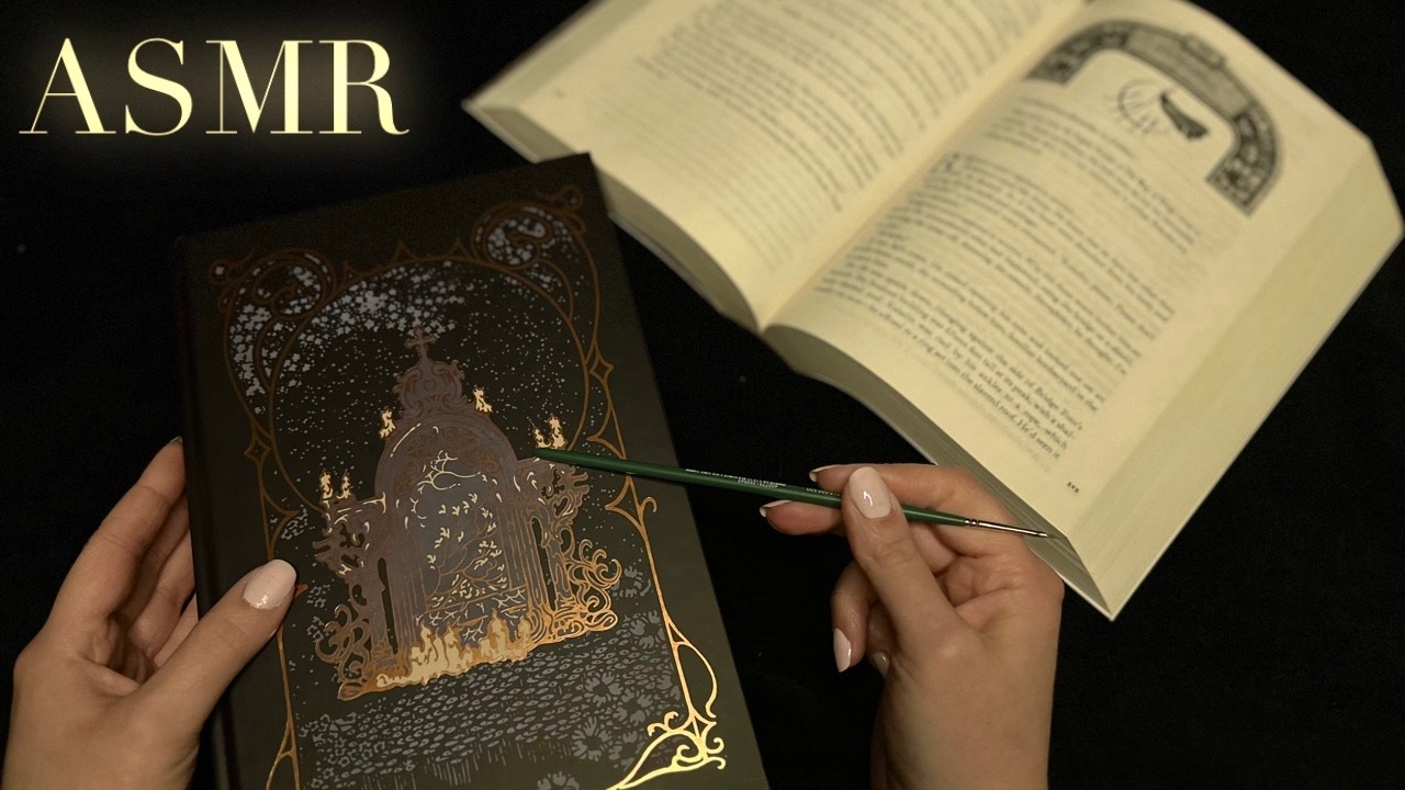 ASMR Tingly & Relaxing Book Sounds (no talking) 📚 Tapping, Scratching, Tracing, Page Turning
