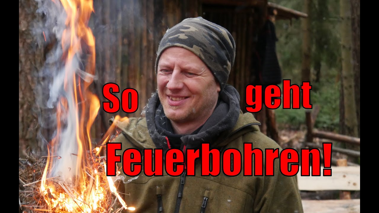 So geht Feuerbohren!