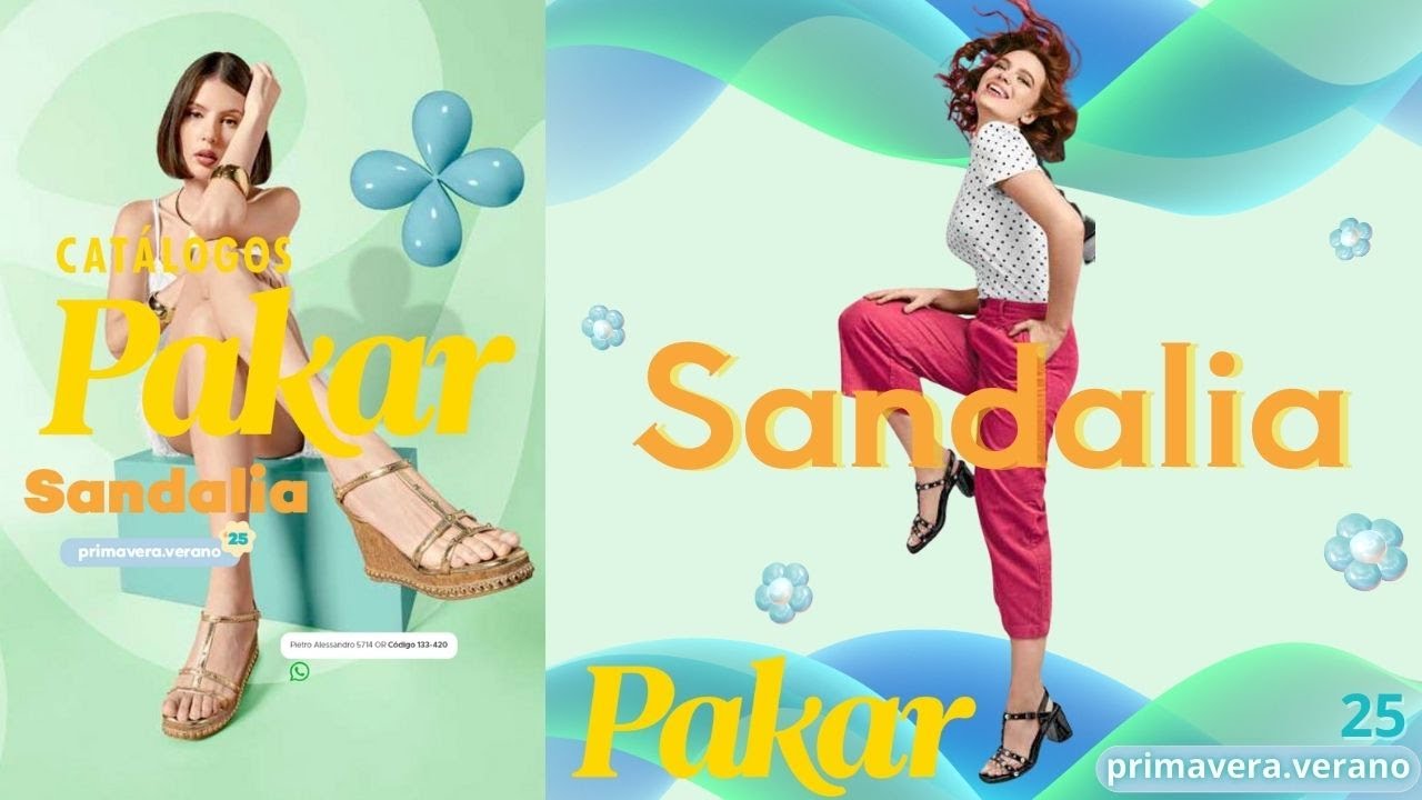 👠Catálogo PAKAR Primavera - Verano 2025 colección Sandalias👡