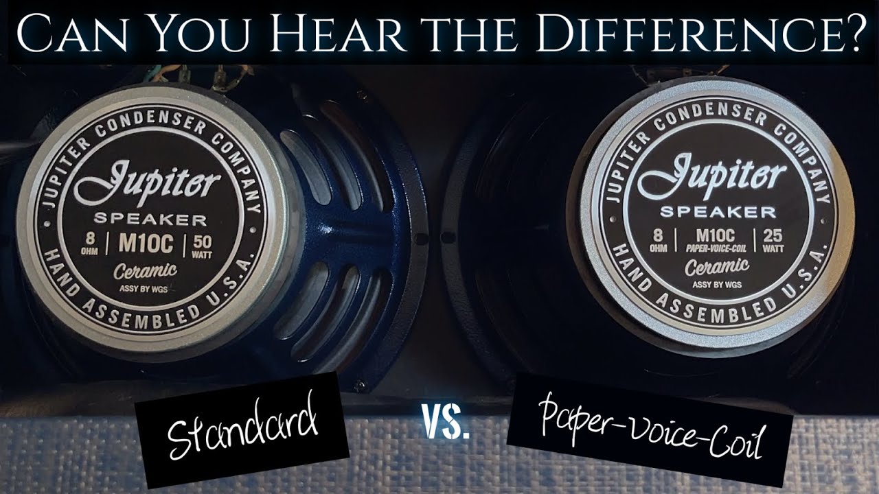 Paper Voice Coil vs. Standard Speaker Shootout