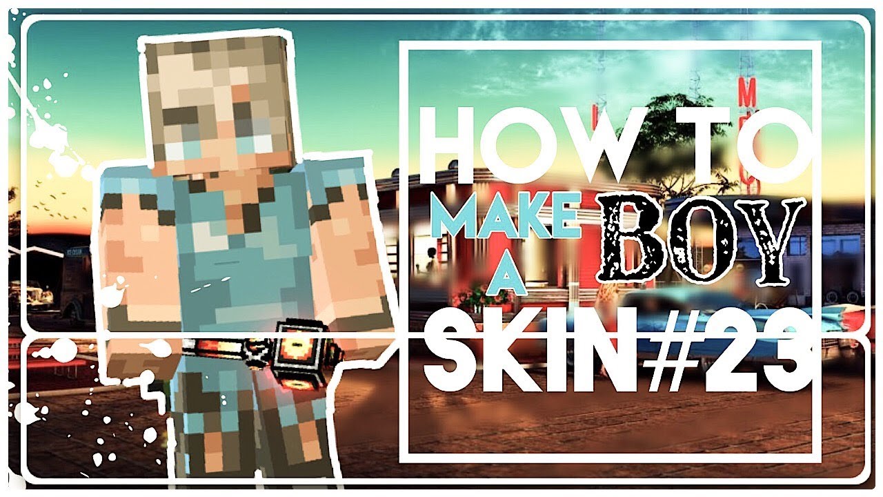 Pixel Gun 3D // How to make a boy skin - #23 // Tumblr+Tutorial