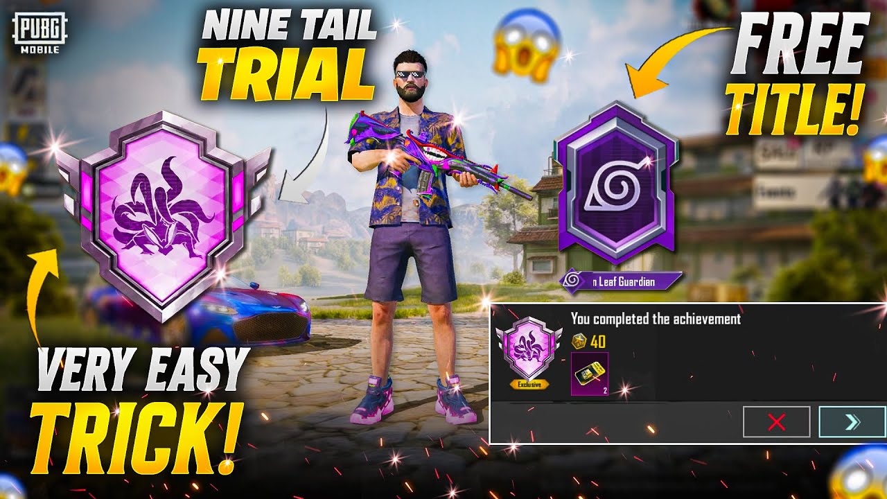 How To Complete ( Hidden Leaf Guardian) Achievement | Free Permanent Title | PUBGM 