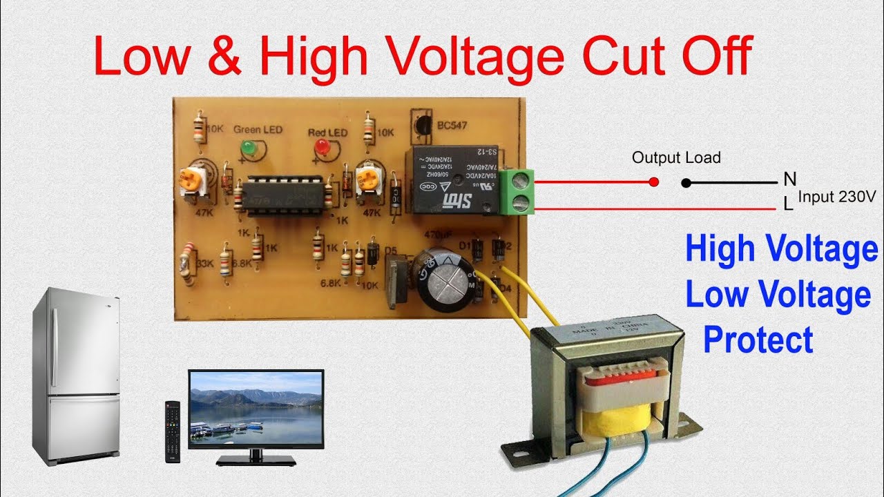 Low Voltage & High Voltage Protection Circuit/ লো ভোল্টেজ এবং হাই ভোল্টেজ প্রটেকশন সার্কিট